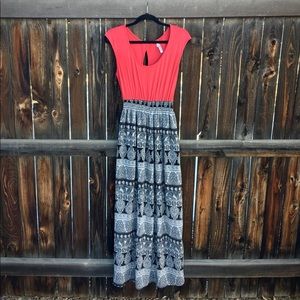 Pink & Paisley Maxi Dress
